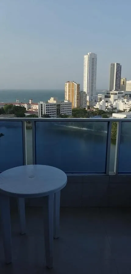 Hermoso Apto Frente A La Playa Piso 15 De 2 Habitaciones Cartagena 0*,  Kolumbia