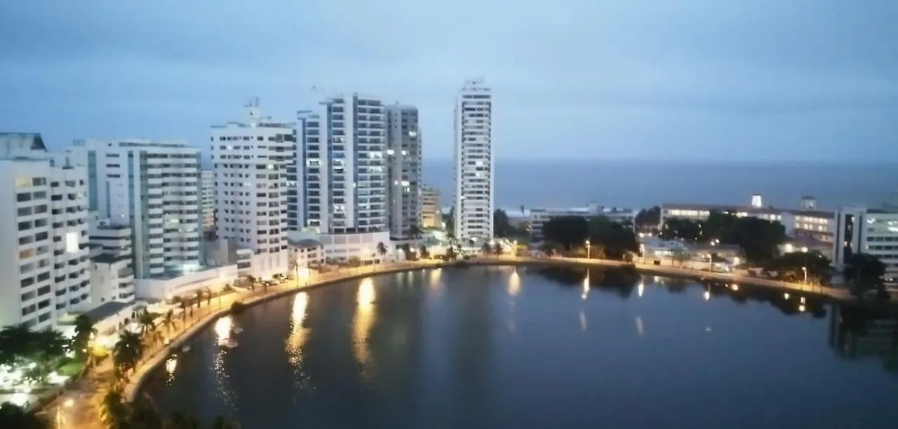 Hermoso Apto Frente A La Playa Piso 15 De 2 Habitaciones Cartagena 0*,