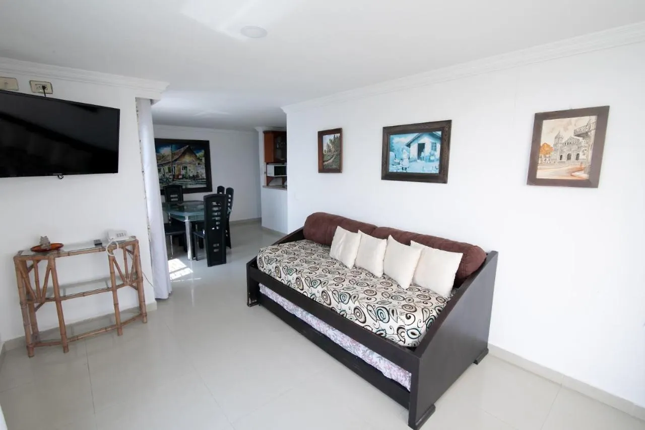 Hermoso Apto Frente A La Playa Piso 15 De 2 Habitaciones Cartagena Colombia